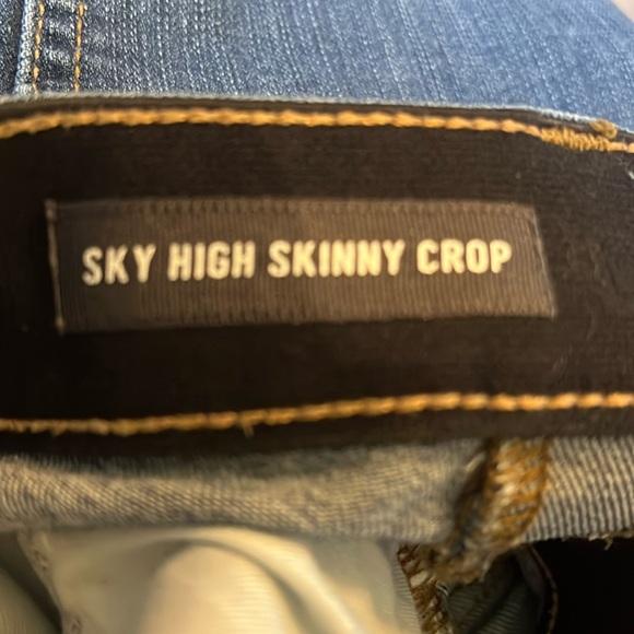 NWOT Torrid Sky High Skinny Crop-torn feel the fit” Sz Torrid Sz 26 - Picture 10 of 12